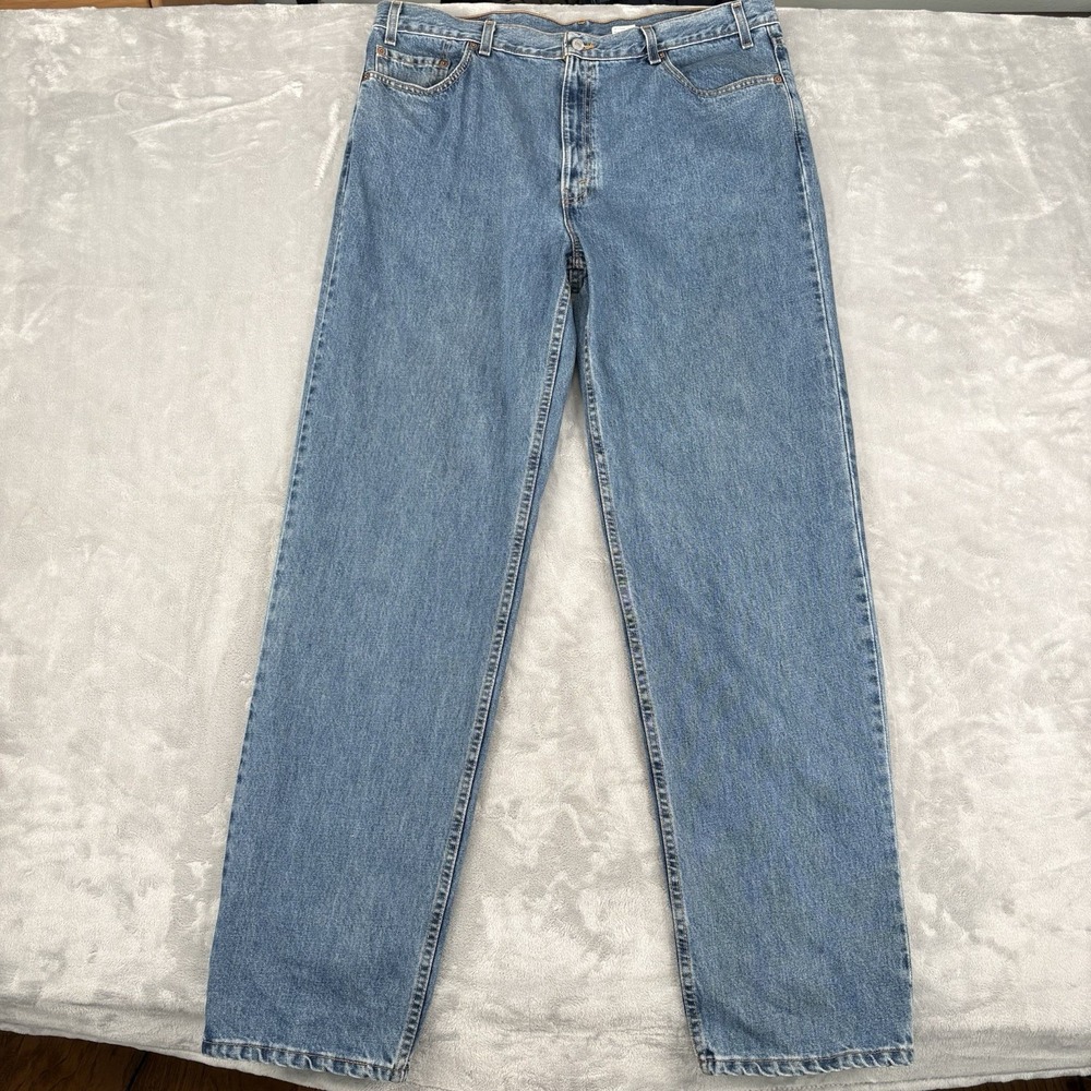 Levi's 550‎ Relaxed Fit Jeans Men 42x36 (Fits 41x36) Blue Denim USA Made Vintage